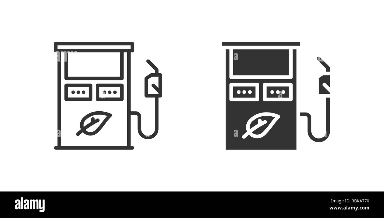 Petrol machine icon set representing fuel, energy, and gas station ...