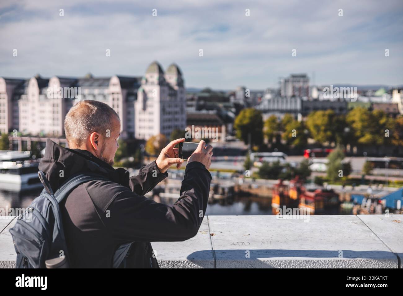 Capturing Oslo from Opera house, a traveler frames the city through his ...