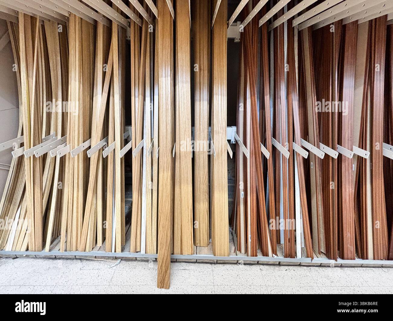 Alicante Spain June 18 2025 Wooden Planks Of Various Colors And alicante-spain-june-18-2025-wooden-planks-of-various-colors-and