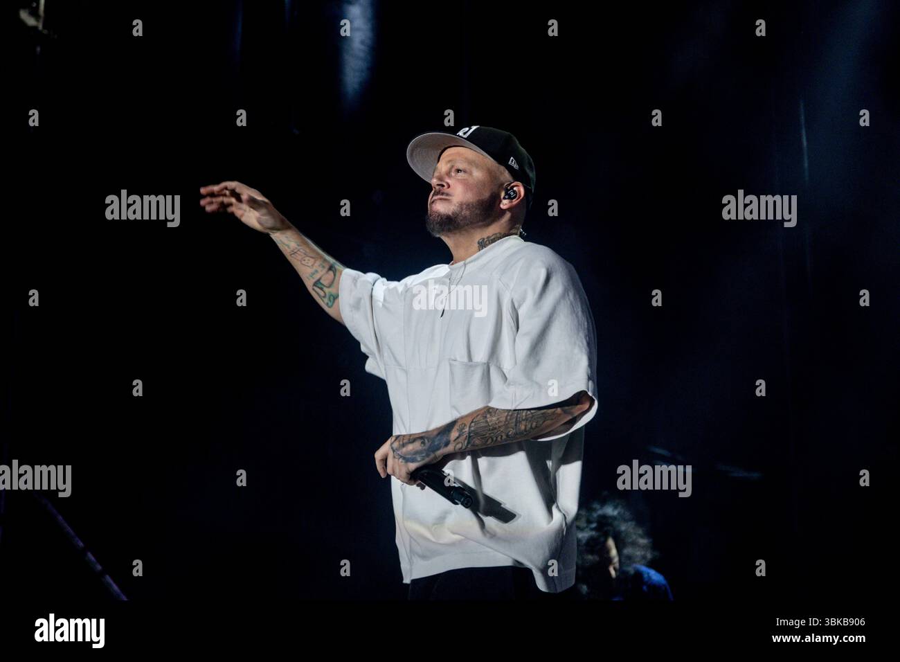 The rapper Residente performs at the Alma Festival, at the Enrique ...