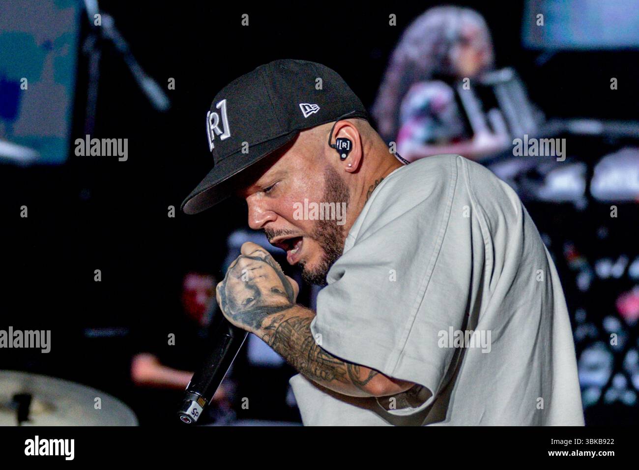 The rapper Residente performs at the Alma Festival, at the Enrique ...