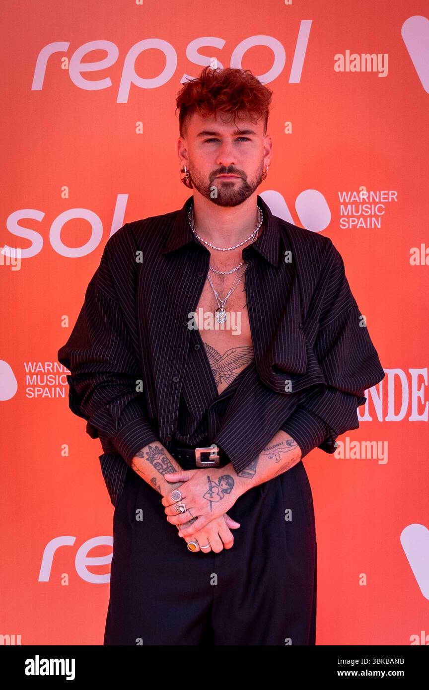 Dani Fernandez attends to Dani Fernandez Feat Energy at The Music Station on June 19, 2025 in Madrid, Spain. (Credit: Miguel Escavias/Alfa Images/Alamy Live News) Stock Photo