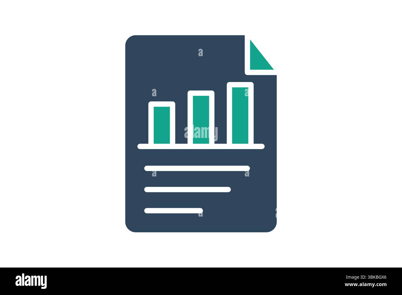Report icon. solid icon style. icon related to Assessment. business elements vector illustration Stock Vector