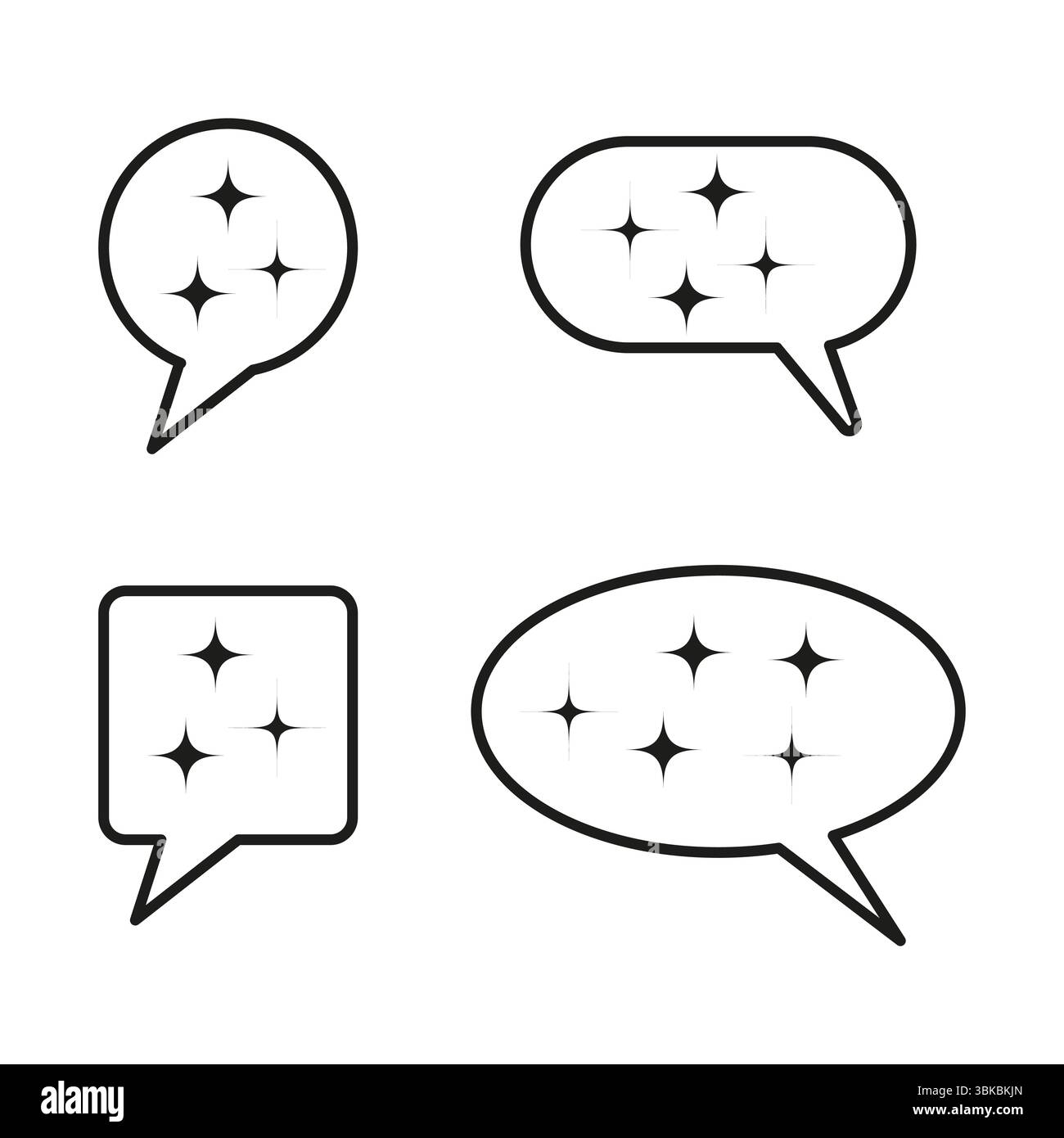 Speech bubble icons. Plus sign symbols. Vector comment shapes. Abstract ...