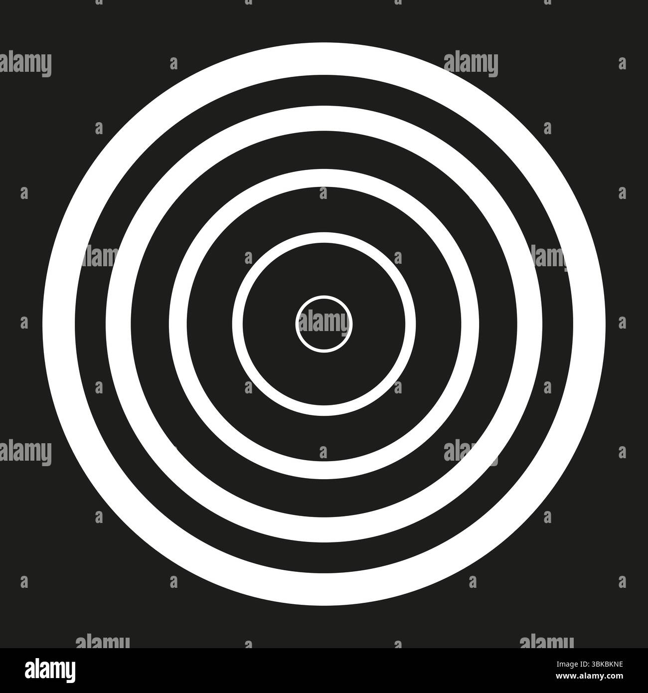 Target rings icon. Concentric circle shape. Abstract vector symbol ...
