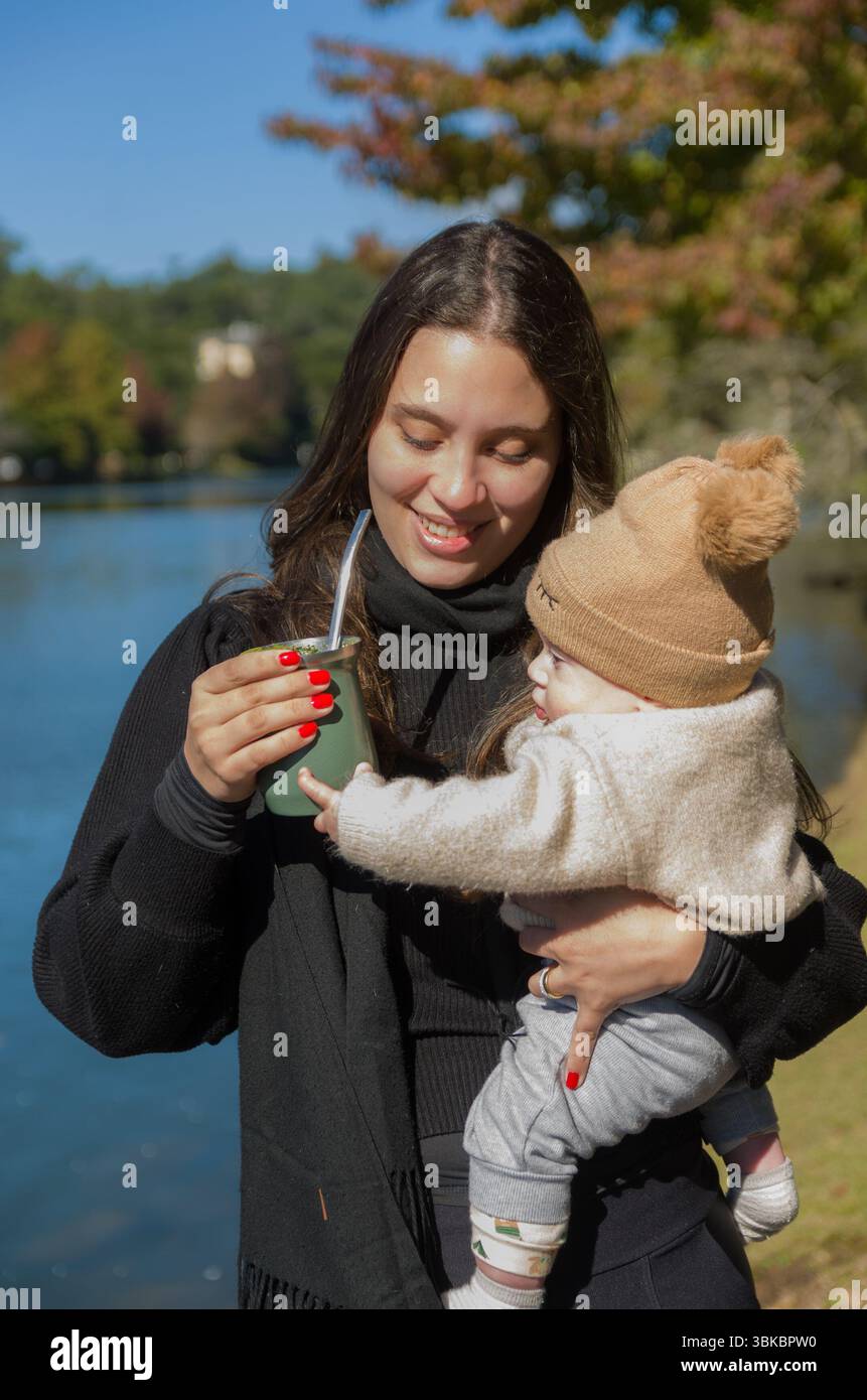 Toddler feeding self hand mother hi-res stock photography and images ...