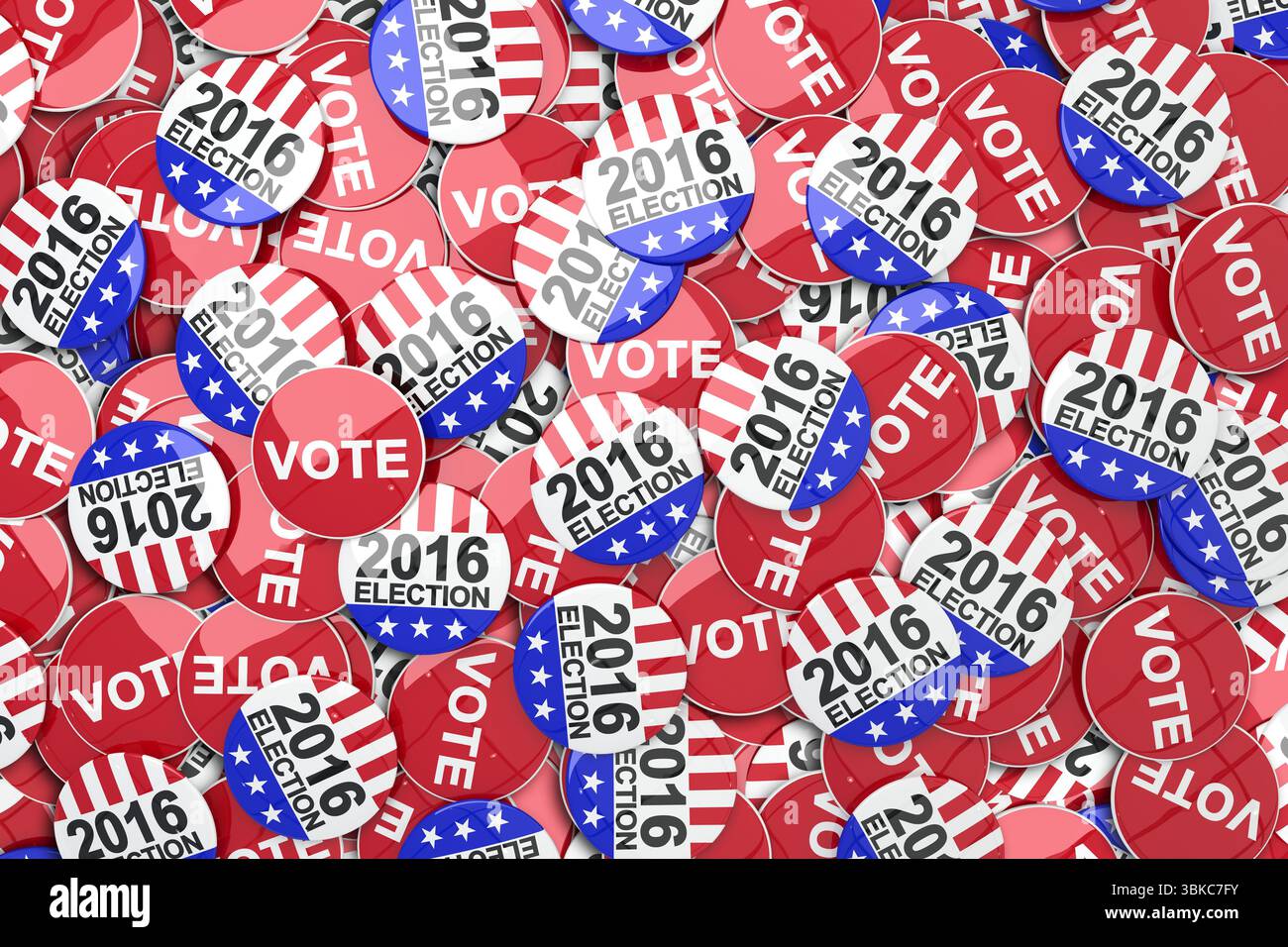 Badge vote 2016 for election Stock Photo