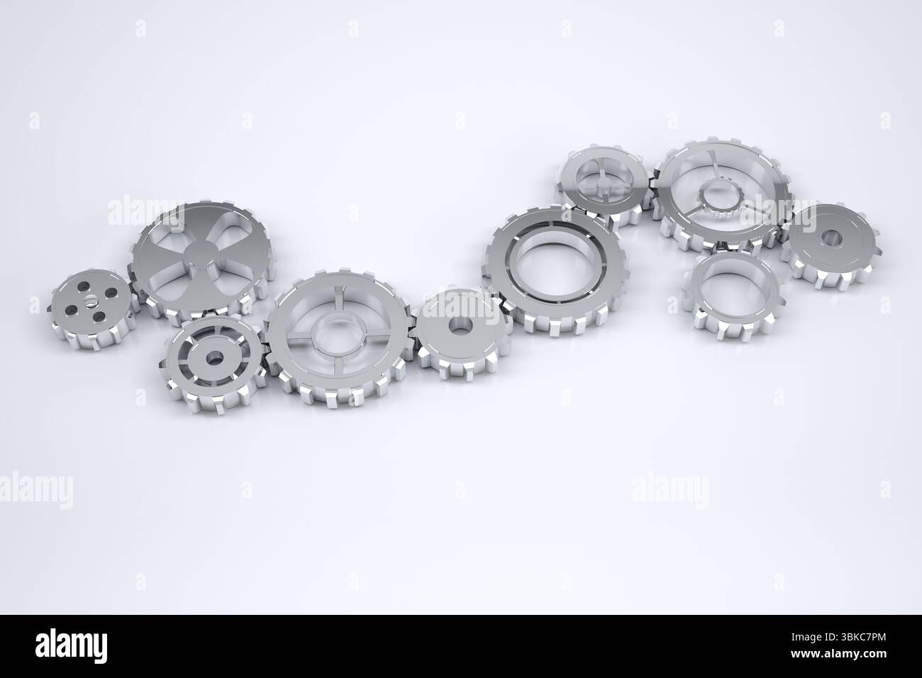 Object Forming Shiny metallic object forming serpentine hi-res stock photography and ...