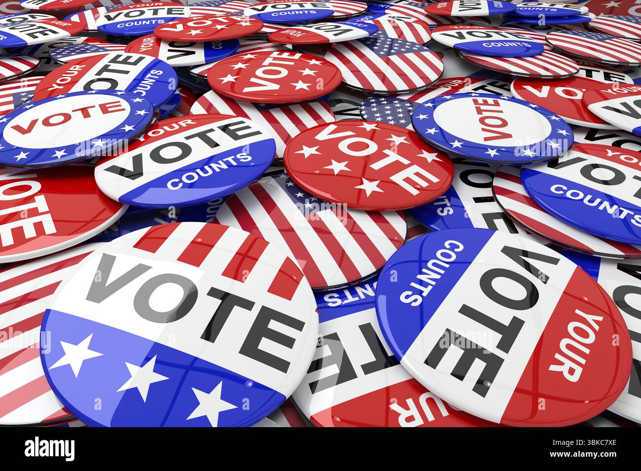 Badge vote 2016 for election Stock Photo