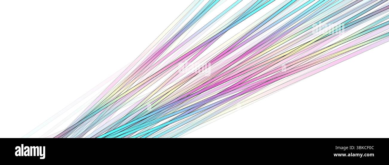 Abstract concept background with holographic stripes and black outlines ...