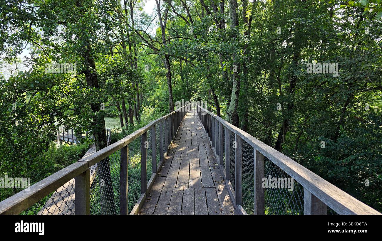 Path Loop Elevated Elevated walkway path railings hi-res stock photography and images - Alamy