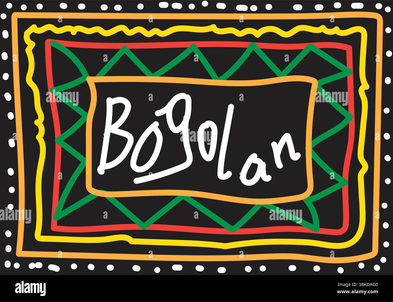Motifs design Bogolan Stock Vector