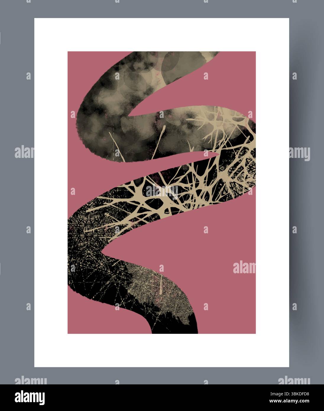 Illustration of Texture And Form In Abstract Art