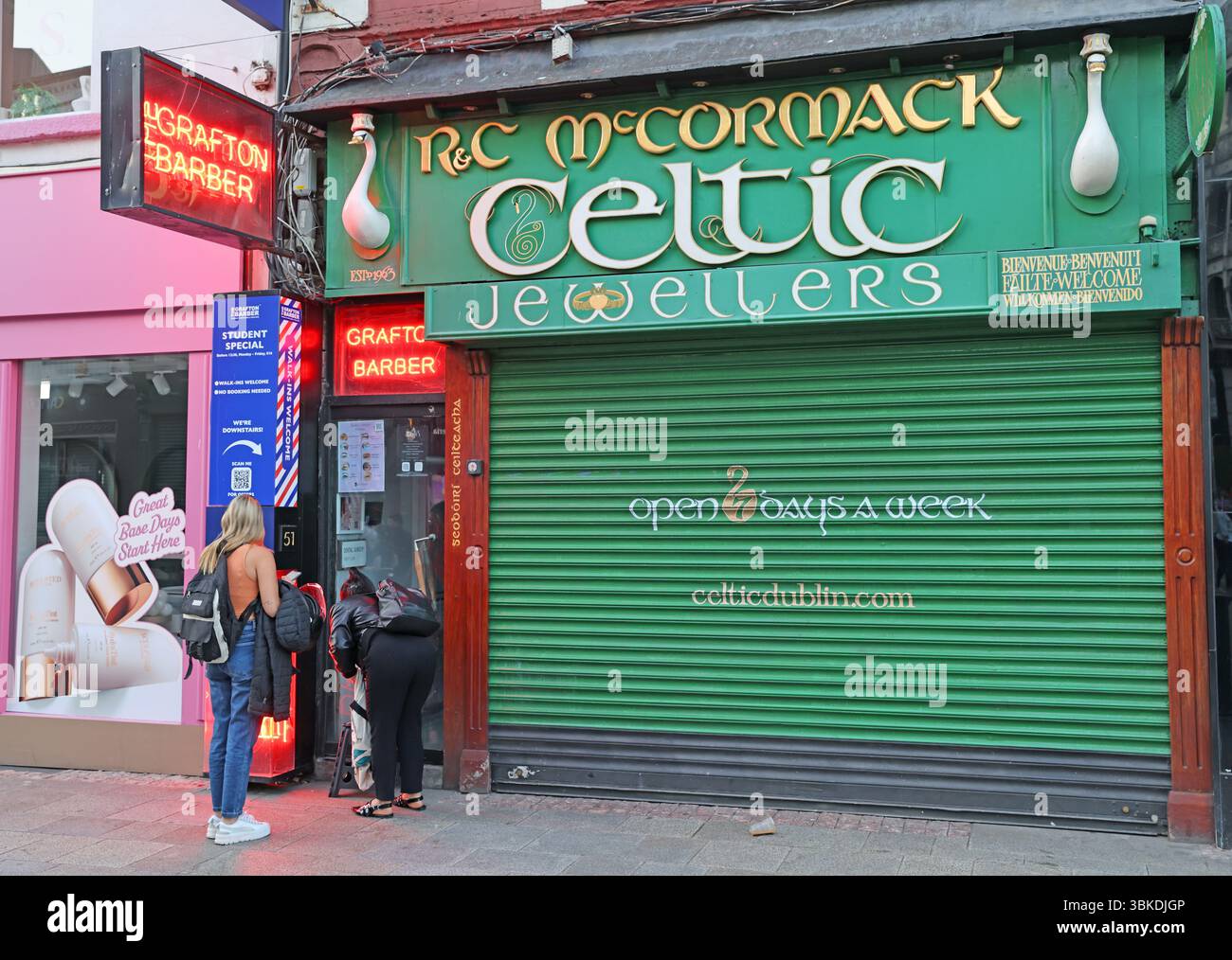 R&C McCormack Celtic Jewellers , 51 Grafton Street, Dublin, D02 K635, Ireland Stock Photo