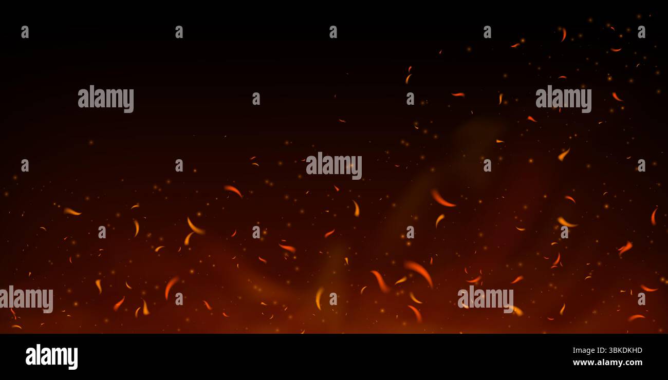 Fire ash particles rise up hi-res stock photography and images - Alamy