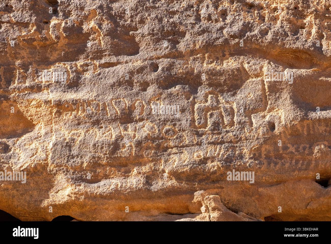 Jabal Ikmah, UNESCO open air library carved into sandstone rocks of ...