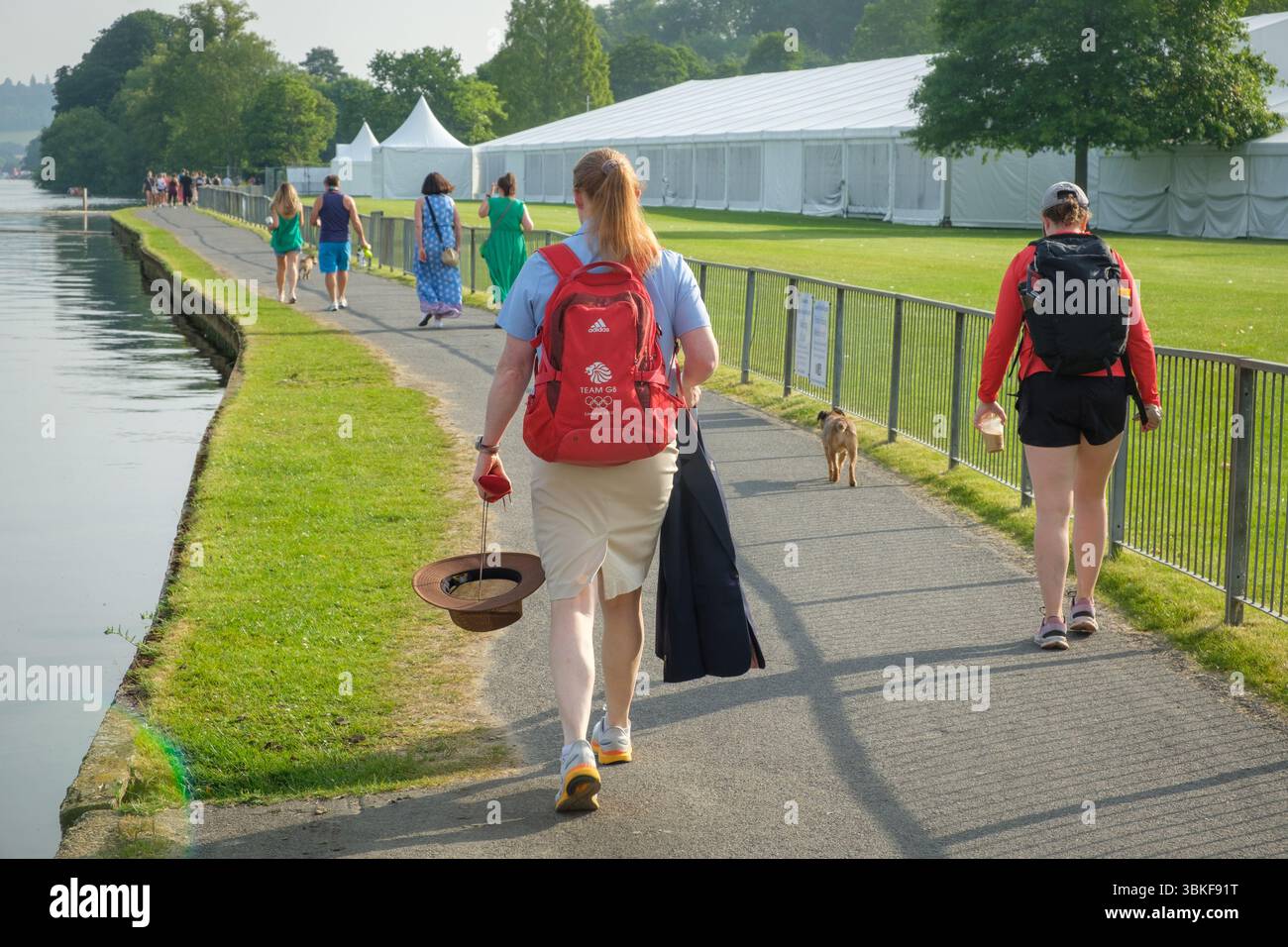The 2025 Henley Women's Regatta held on the River Thames at Henley-on-Thames Stock Photo