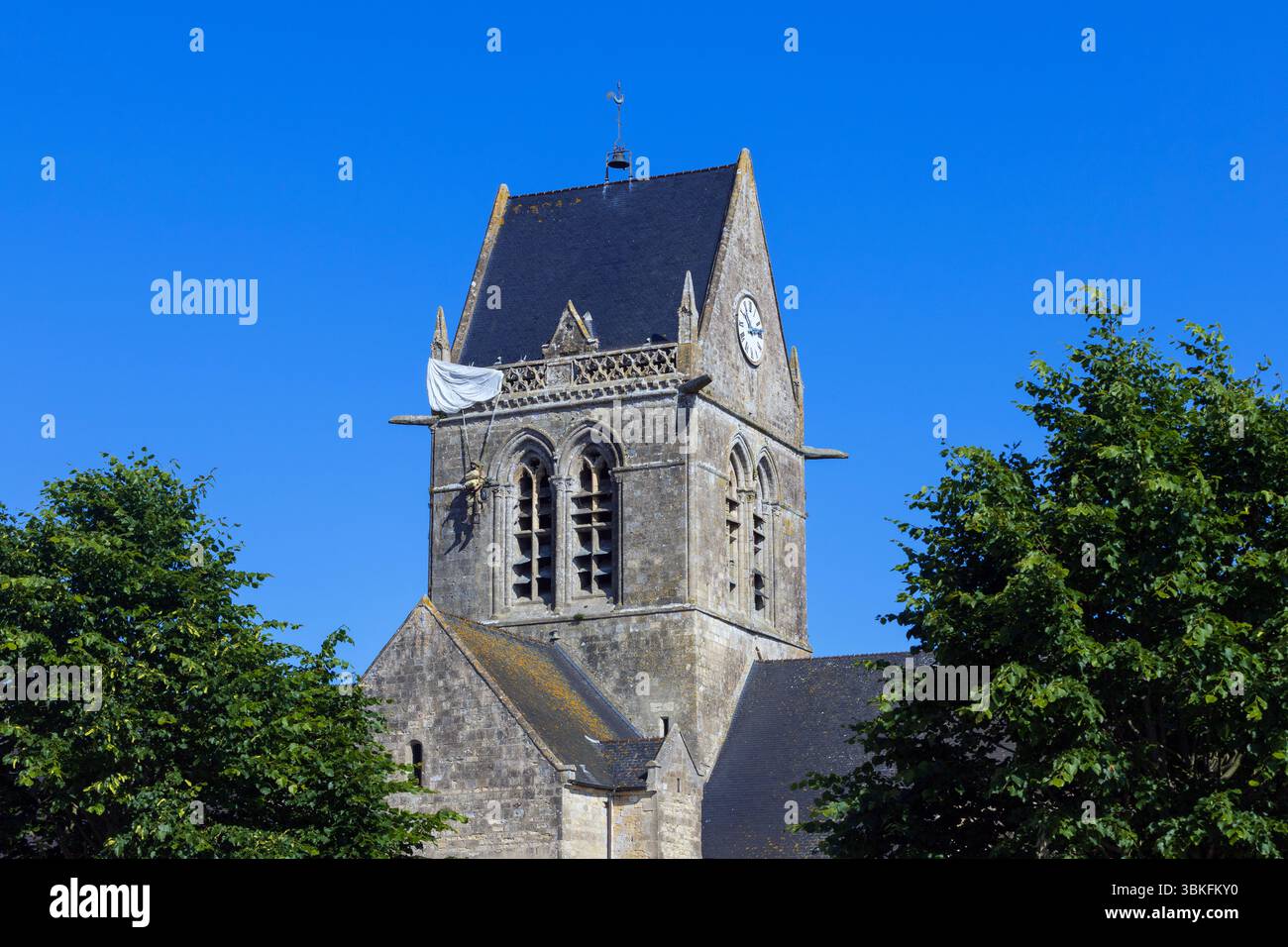 The Second World War D-Day Parachute Memorial in Sainte-Mere-Eglise ...