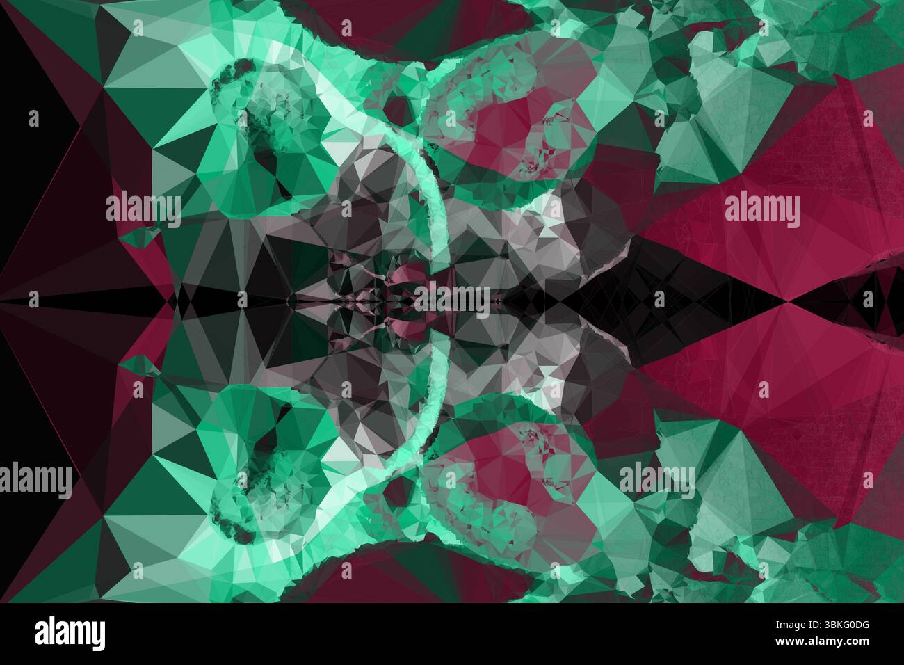 Generated image of abstract symmetry background Stock Photo