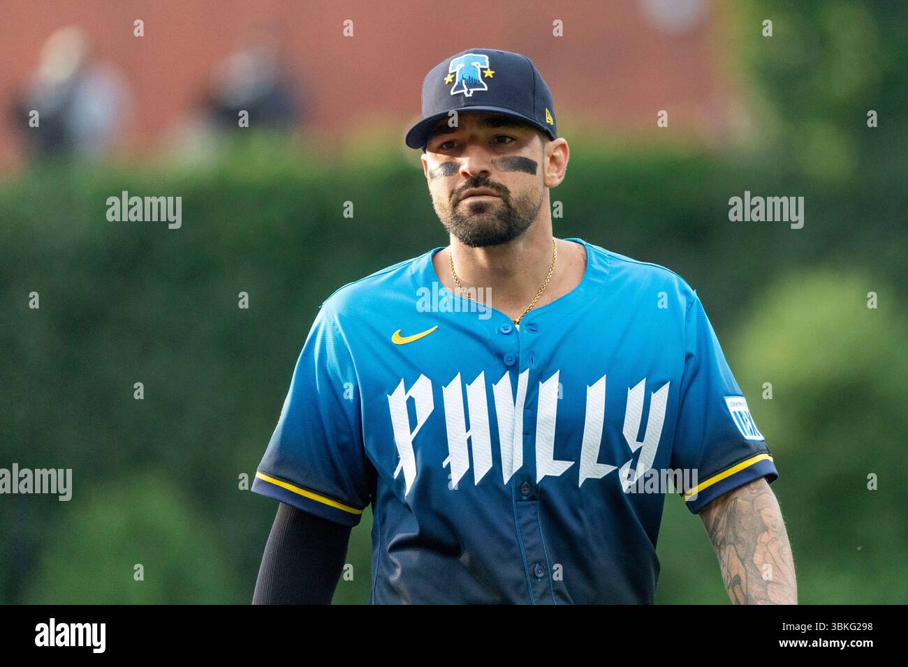 Philadelphia Phillies outfielder Nick Castellanos (8) in action during