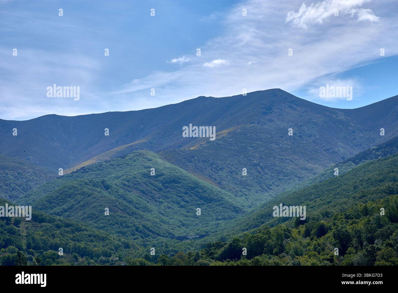 A stunning panoramic view of a mountain range stretches into the ...