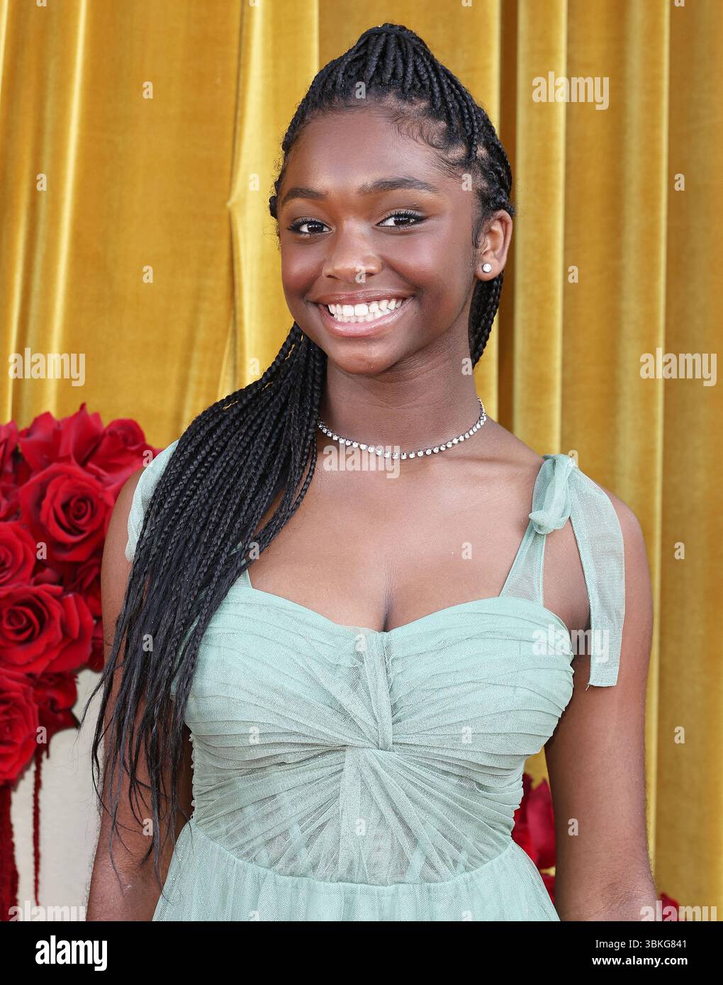 Kyrie McAlpin arrives at The 5th Annual Hollywood Unlocked Impact Awards held at The Beverly Hilton Hotel in Beverly Hills, CA on Friday, June 20 2025. (Photo By Juan Pablo Rico/Sipa USA) Stock Photo