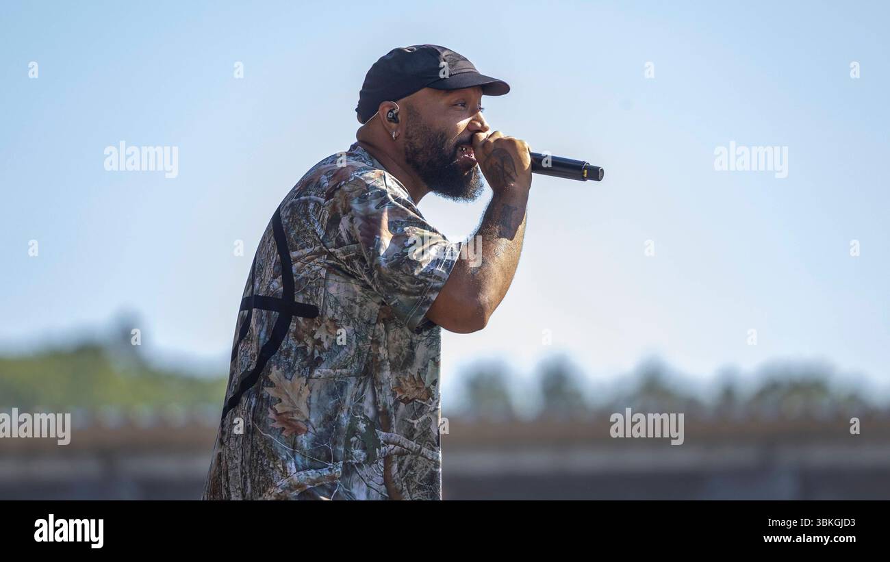 Keemo Raleigh OG Keemo bei seinem Auftritte am 20.06.2025 auf dem Heroes Festival in ...