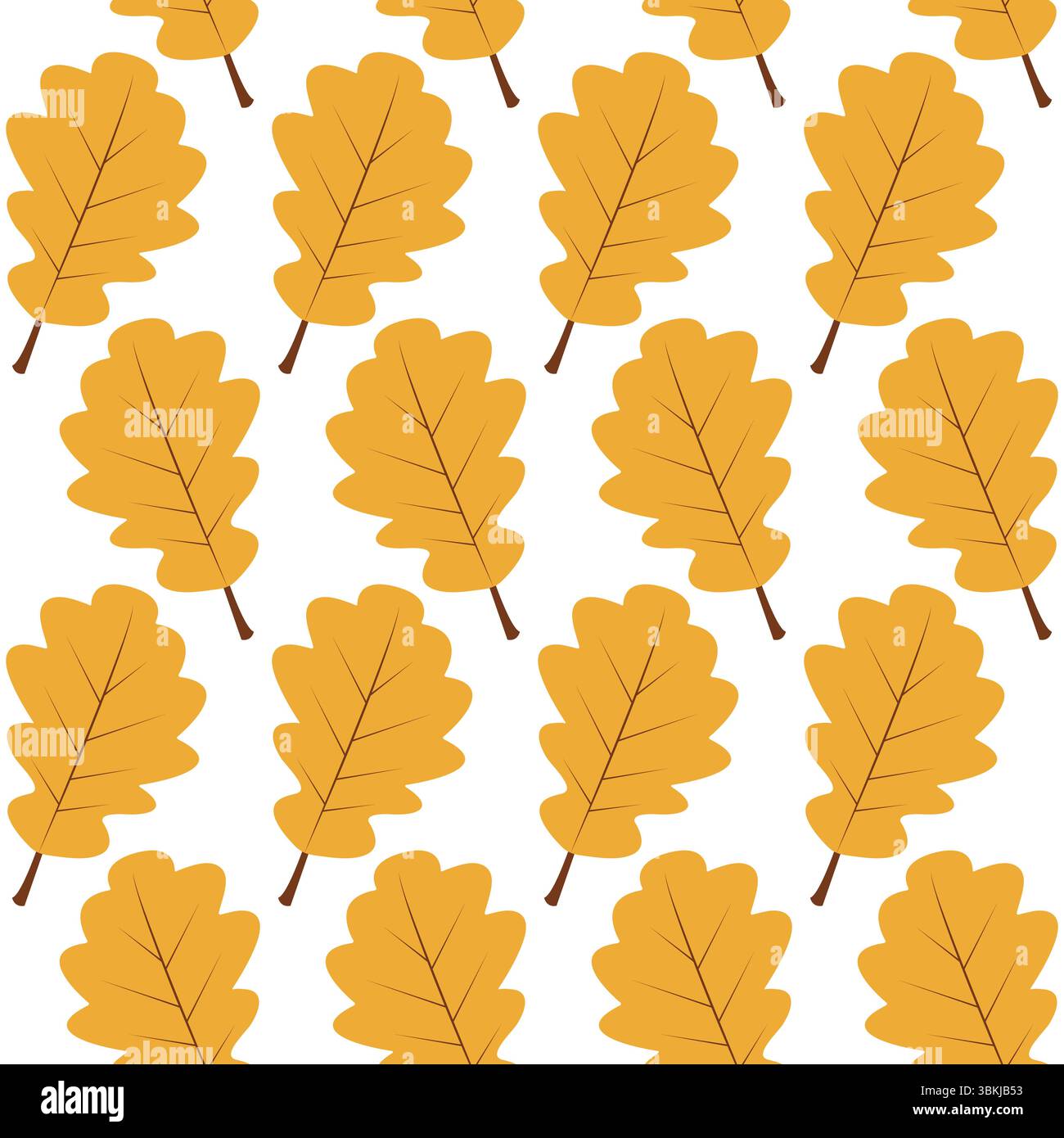 Oak leaves seamless pattern.Vector illustration Stock Vector Image ...