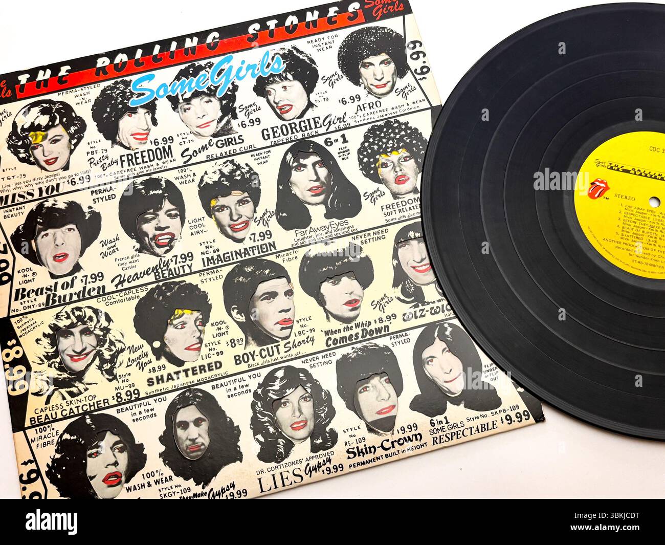 The Rolling Stones - Some Girls - Vintage vinyl album cover