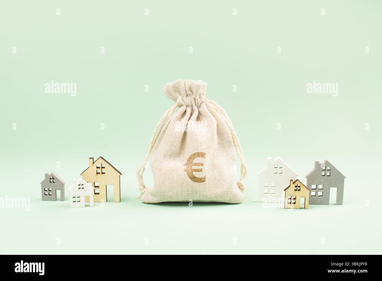 House Renting, Inflation, Increase Costs Of Living, Mortgage Rate, Home, Real Estate And Insurance Concept, Investment In Property Stock Photo