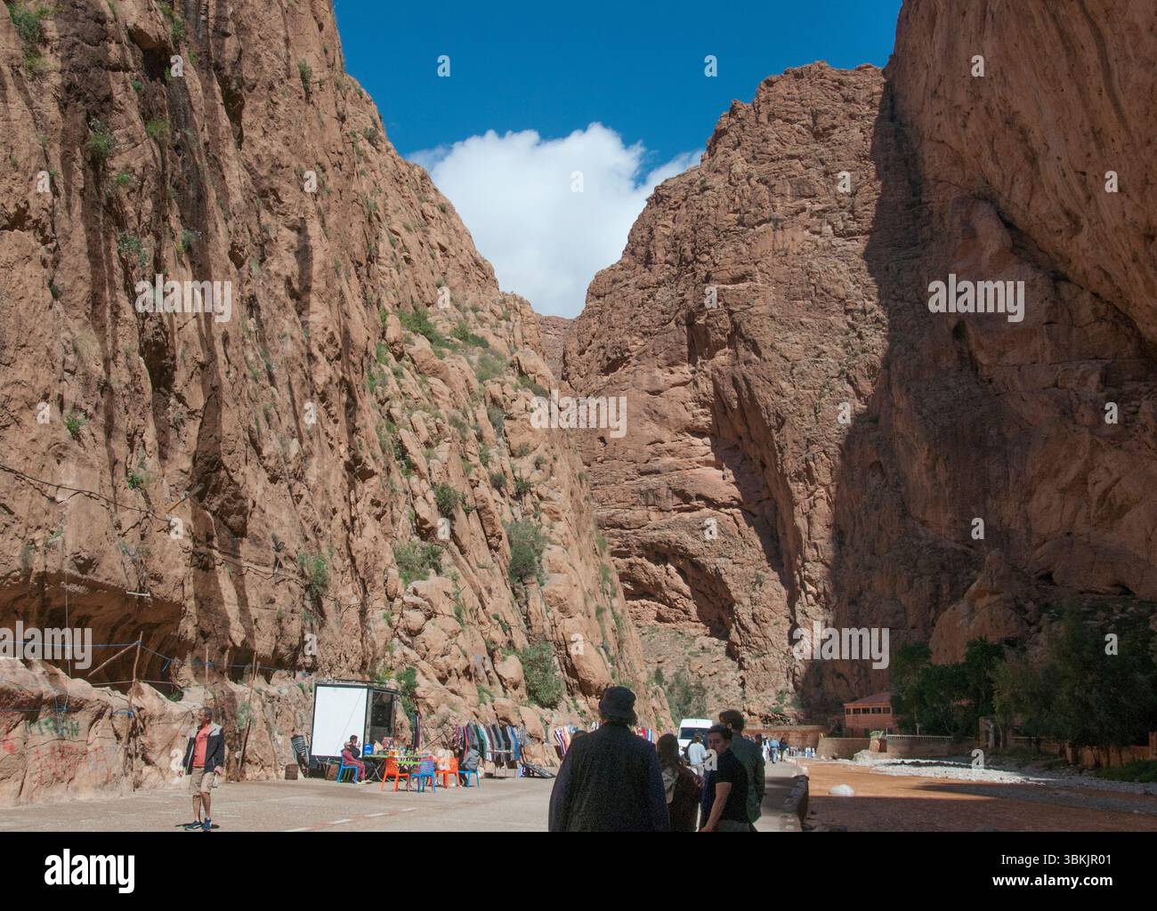 Entering the Todra Gorges Stock Photo