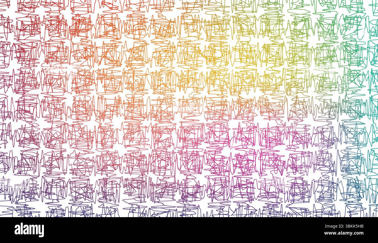 colorful gradient scribble lines background texture vector illustration Stock Vector