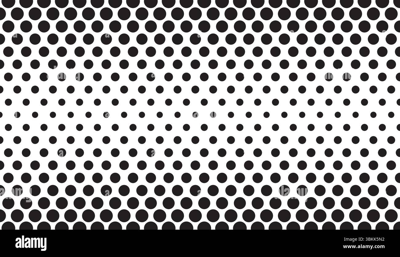 halftone monochrome pattern background texture vector illustration. Stock Vector