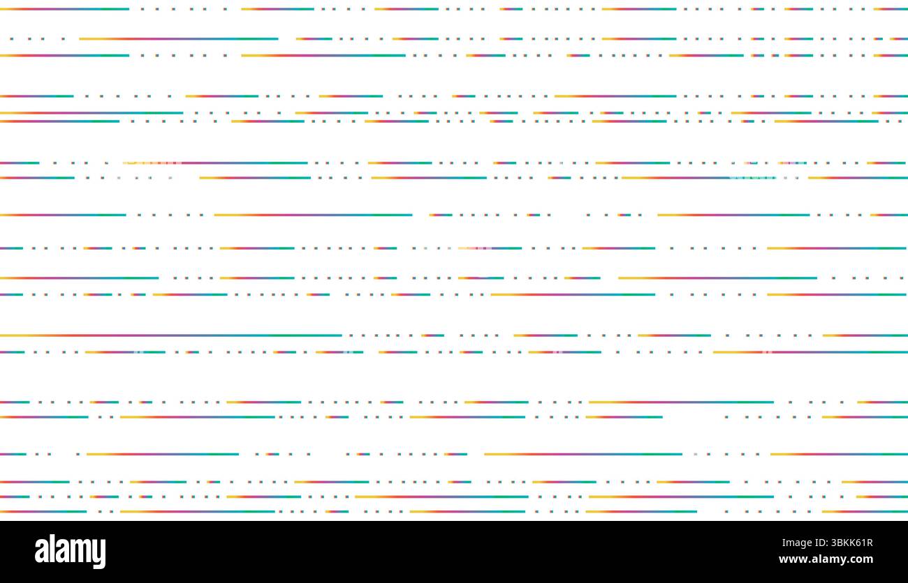 dashed line pattern colorful vector illustration Stock Vector