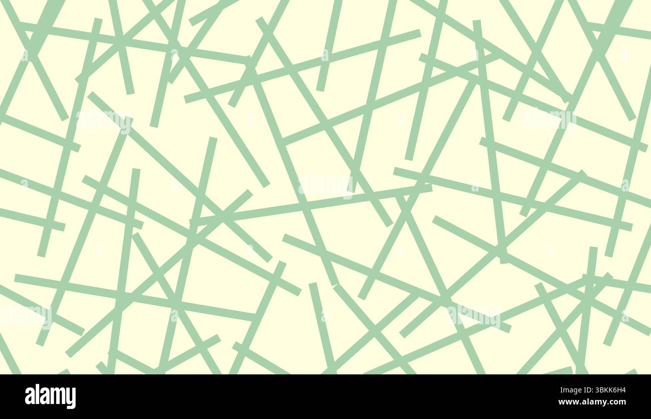 Mint green abstract geometric line sticks vector illustration Stock Vector