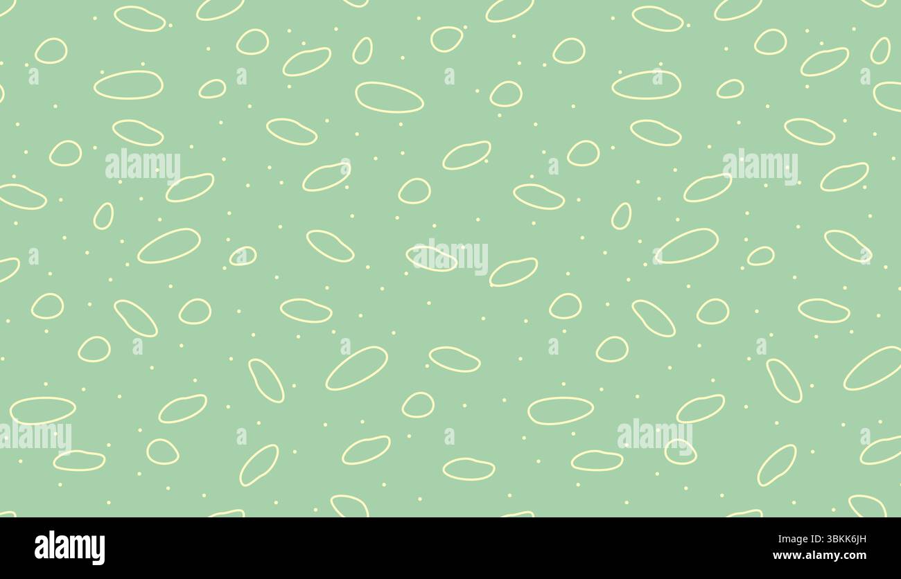 pastel green organic shapes pattern vector background Stock Vector