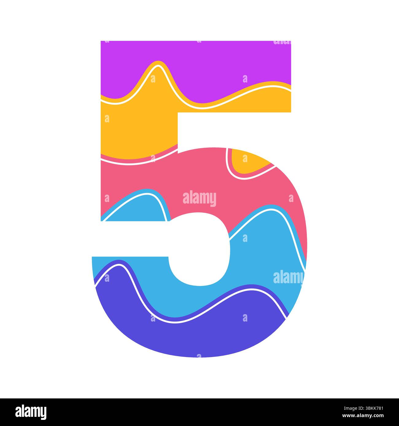 number five vector art illustration Stock Vector Image & Art - Alamy