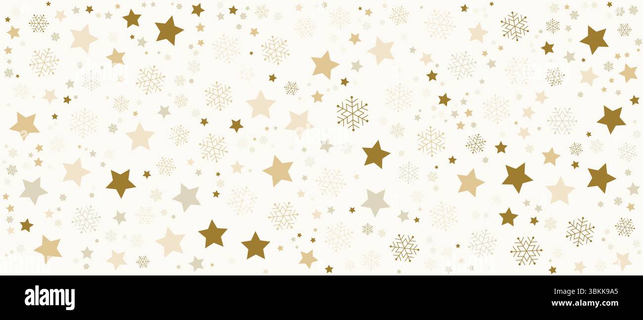 snowflakes and stars pattern design vector background Stock Vector