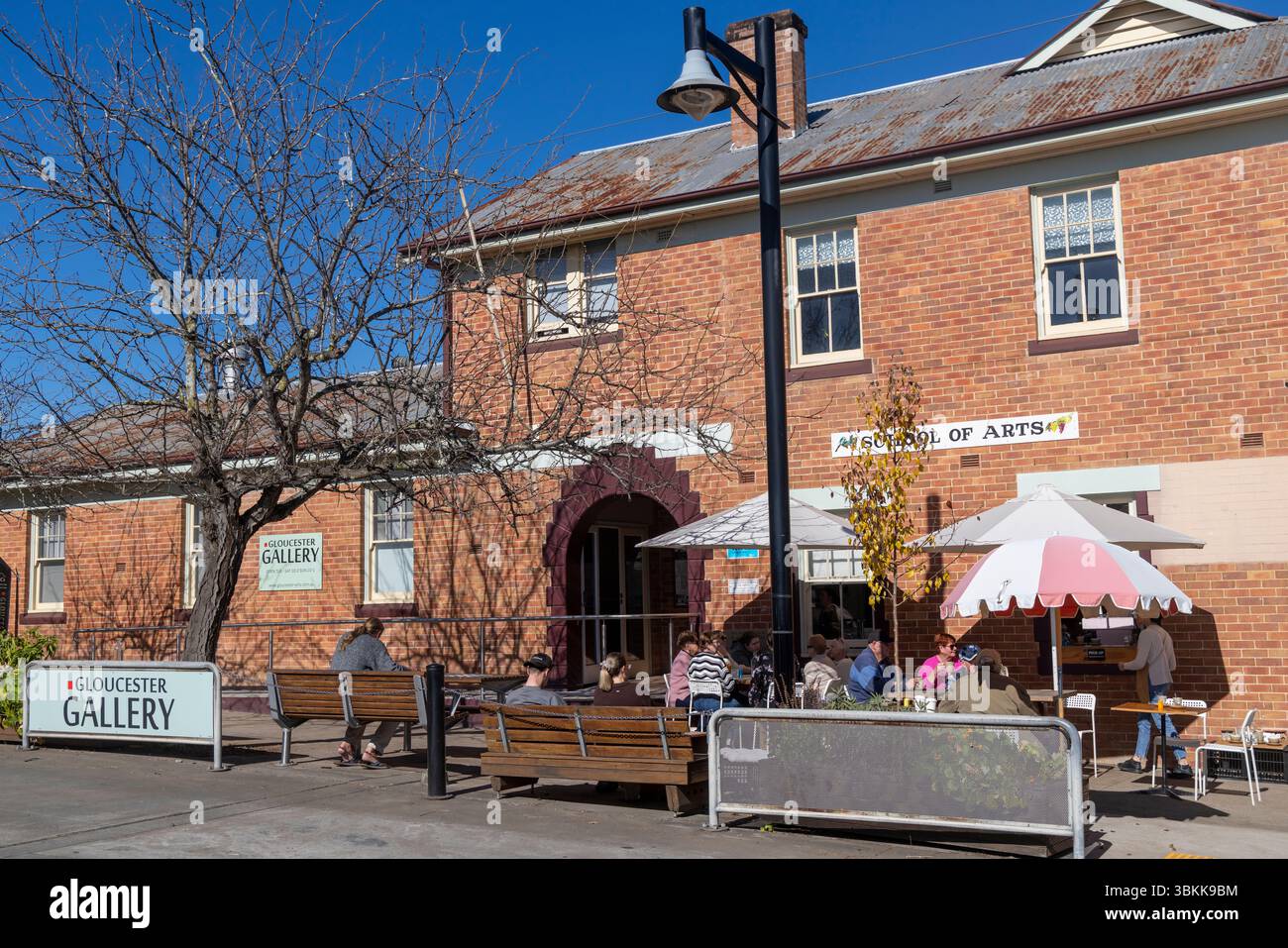 Gloucester, regional town in New South Wales, Australia, the nearest town to Barrington Tops with Gloucester gallery and coffee shop in the town centr Stock Photo