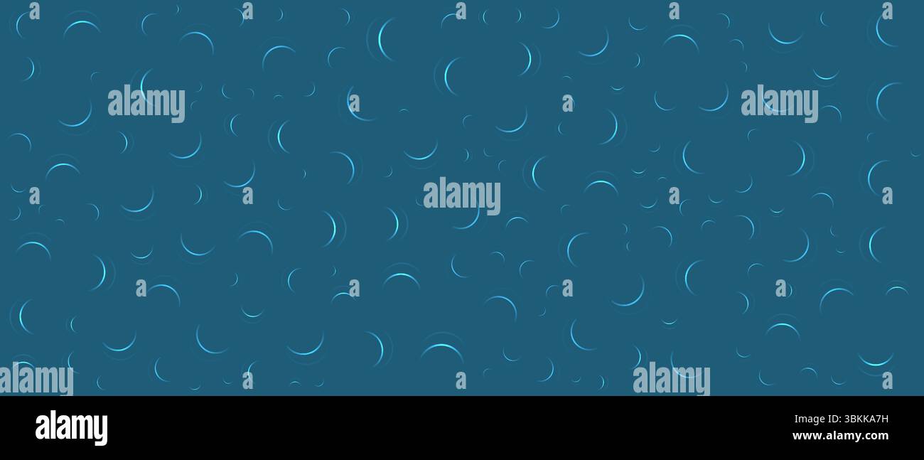 abstract blue background with delicate semicircle pattern Stock Vector