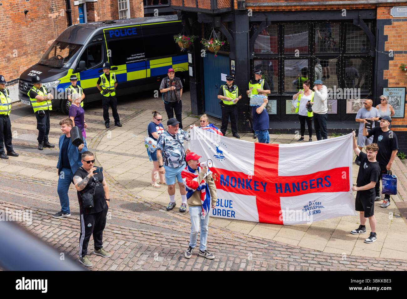 Nottingham, UK. 21 JUN, 2025. People with Hartlepool football 