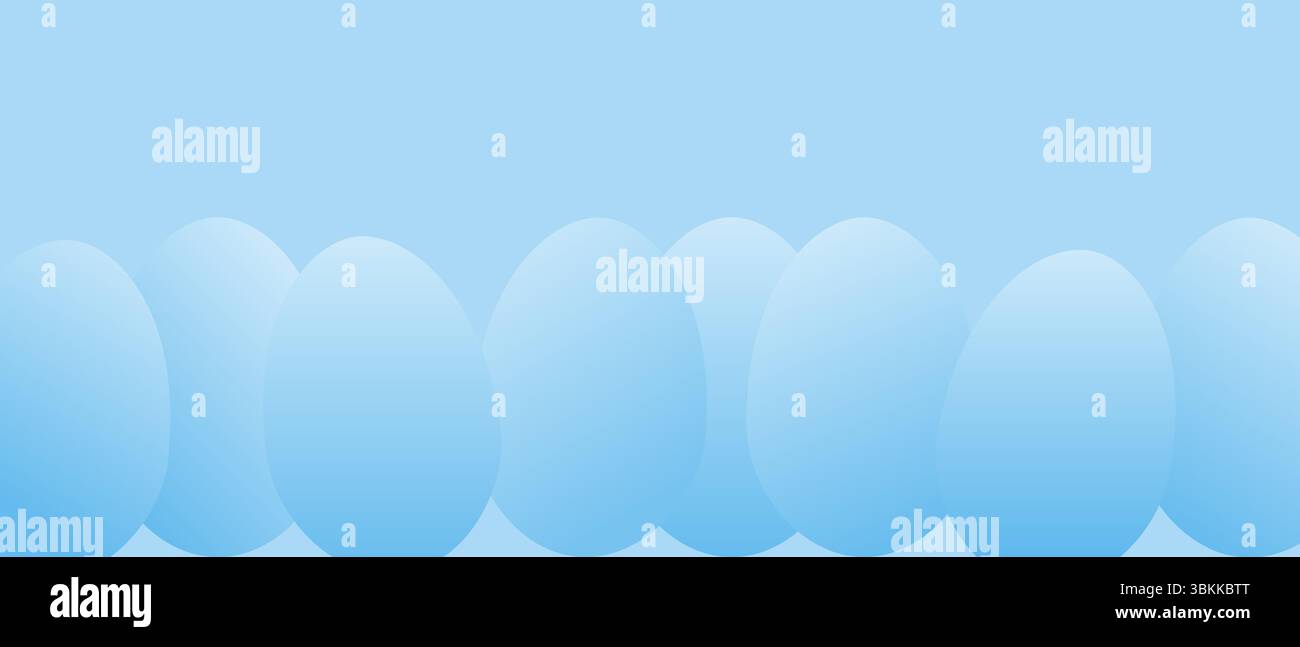 blue eggs easter design vector banner background Stock Vector