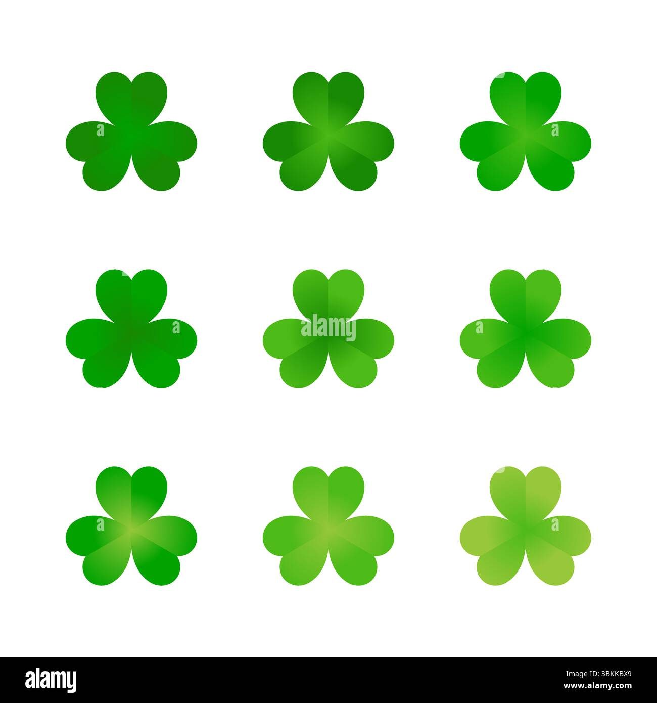 shamrock leaf icon collection design vector illustration Stock Vector