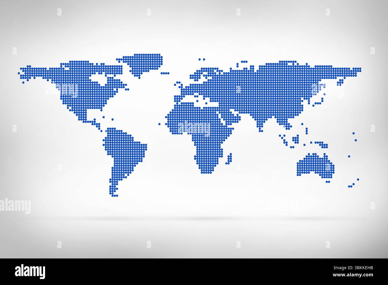 Map world continents simple hi res - Blue World Map On White Background 3BKKEHB