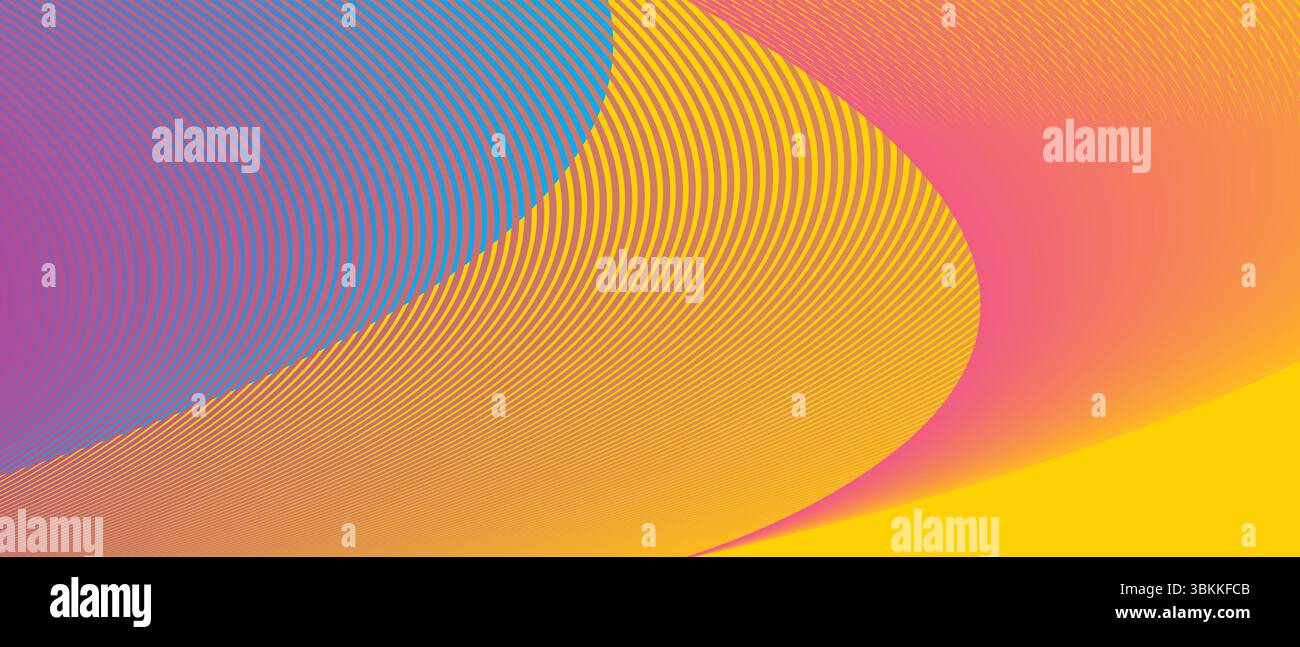 modern dynamic abstract wave vector illustration gradient background Stock Vector