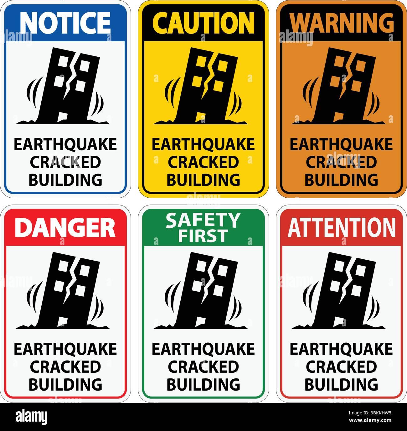 Seismic damage Stock Vector Images - Alamy
