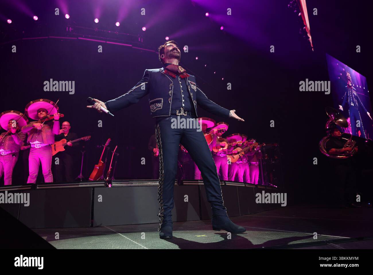 MIAMI, FL - JUNE 21: Alejandro Fernandez performs during Alejandro ...