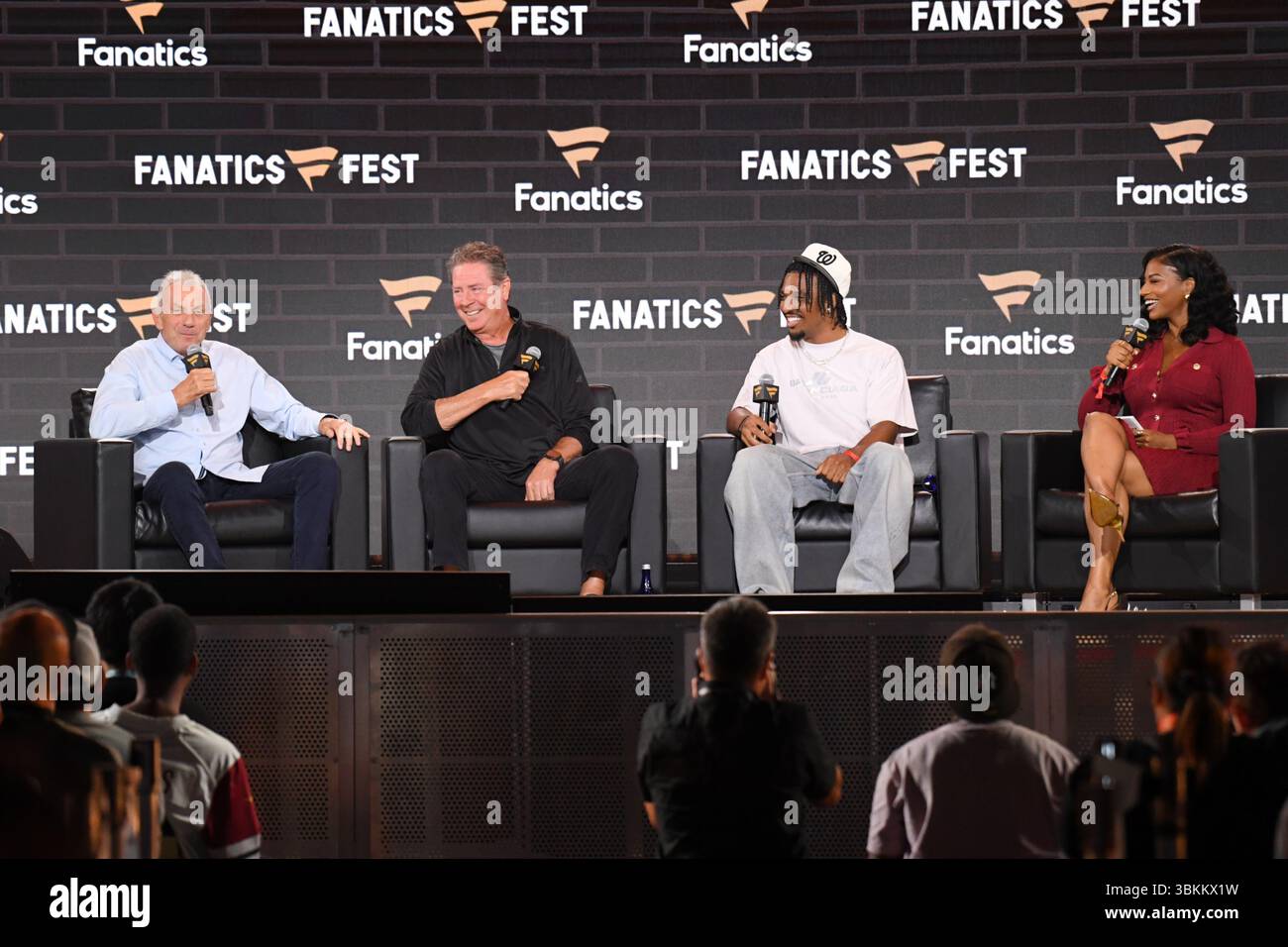 Dan Rooks Joe Montana, Dan Marino, Jayden Daniels and Taylor Rooks attend day 2 ...