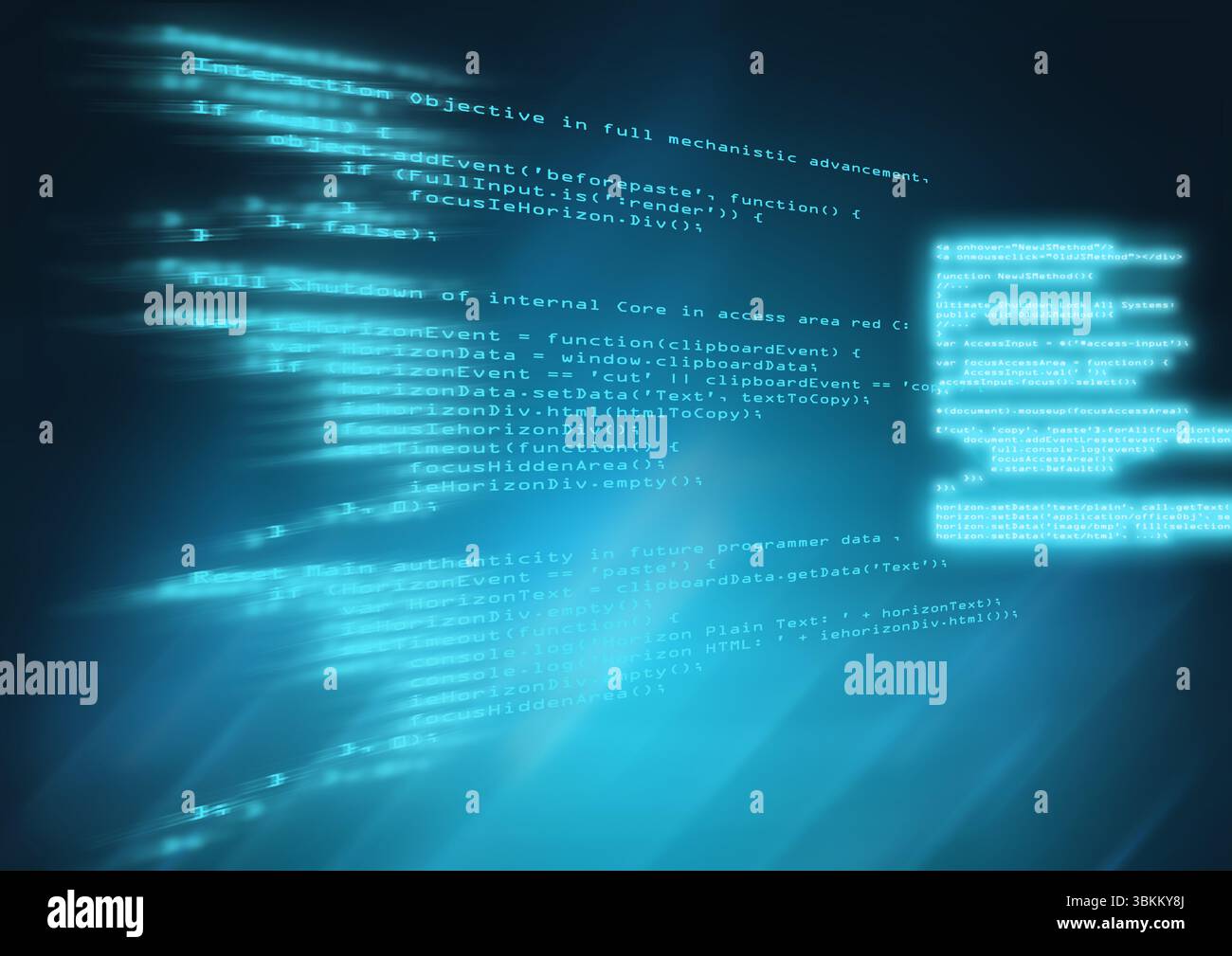 free glowing code syntax image - code, programming,... Glowing code snippets floating and radiating in 3D digital interface ...