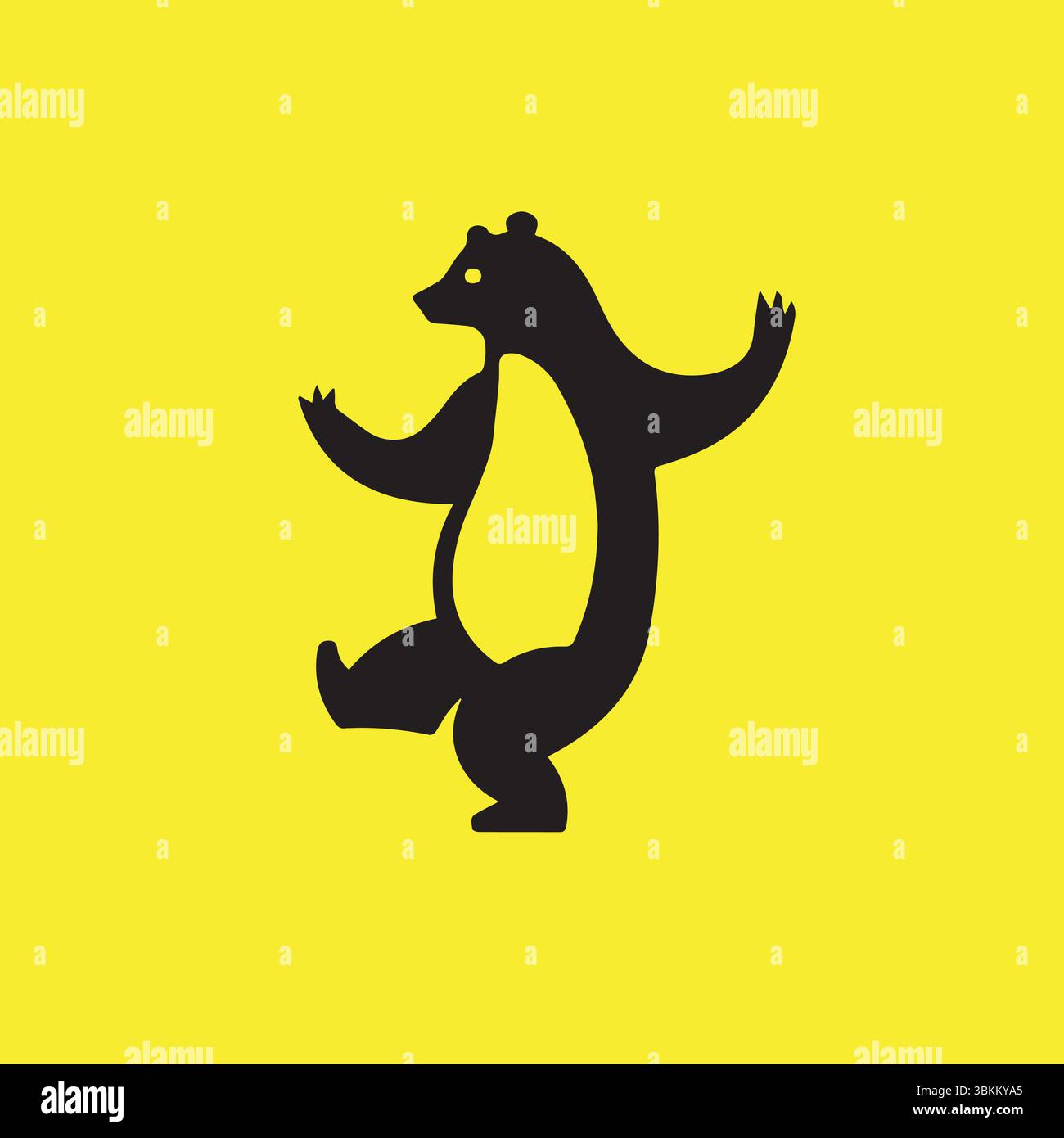 Dancing Bears Vector Dancing bear logo vector design hi-res stock photography and images - Alamy